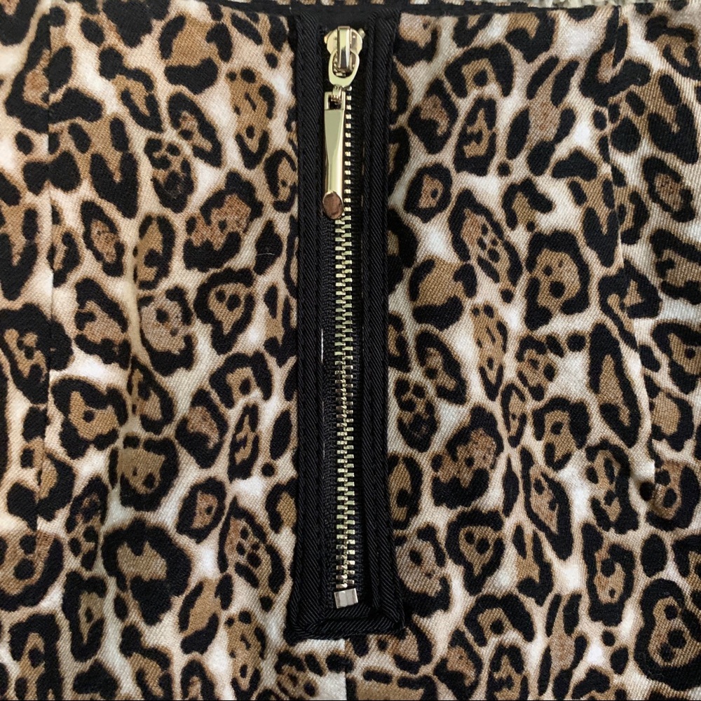 White House Black Market Leopard Print Skirt - Picture 9 of 9